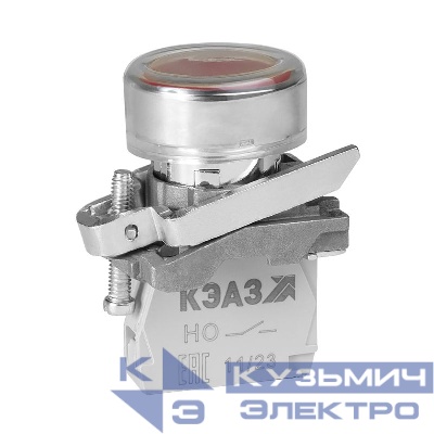 Кнопка КМЕ4210мС-красный-1но+0нз-цилиндр-IP65 КЭАЗ 284285