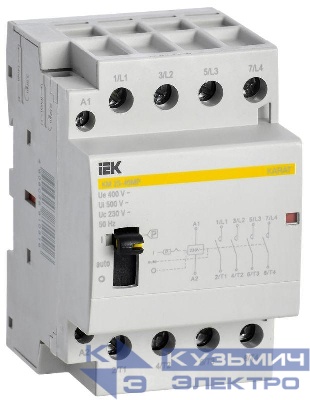Контактор модульный КМ25-40МР AC с ручным управ. KARAT IEK MKK22-25-40