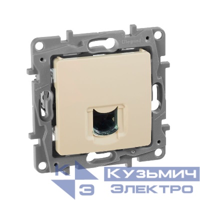 Розетка компьютерная СП Etika RJ45 кат.6 UTP сл. кость IEK 672353