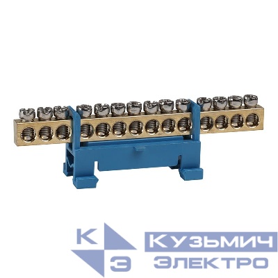 Шина нулевая тип Стойка OptiKit BB-S-N-DIN-14-6х9 син. КЭАЗ 277832
