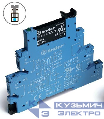 Реле твердотельное 230-240В AC/DC IP20 FINDER 388132407048