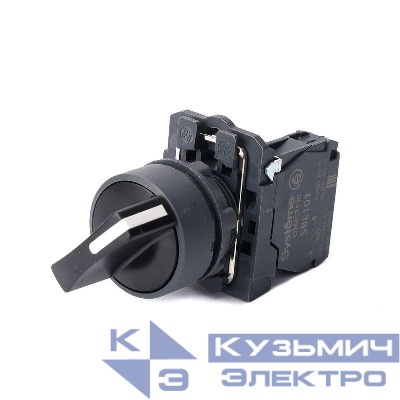 Переключатель модульный SB5 в сборе 22мм 2поз. с фиксацией 1НО SE SB5AD21