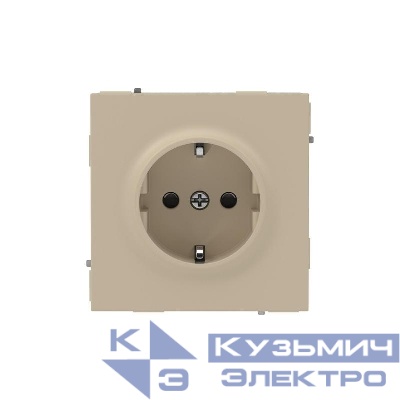 Розетка силовая KANT 2P+E защ. шторки ванильн. марципан DKC 7015003