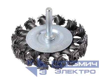 Щетка для дрели плоская крученая 75мм Вихрь 73/1/3/47