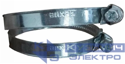 Хомут металлический червячный 25-40 9мм (уп.25шт) Вихрь 73/9/1/24