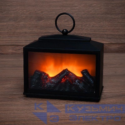 Камин светодиодный "Сканди" 18х9х16см эффект живого огня элементы питания 3хC (не в компл.) Neon-Night 511-033