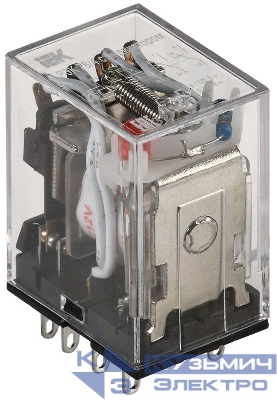 Реле РЭК 78-4(MY4) с инд. 3А 12В DC IEK RRP20-4-03-012D-LED