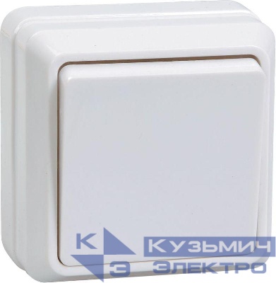 Выключатель 1-кл. ОП Октава 10А IP20 ВС20-1-0-ОБ 250В бел. GENERICA EVO10-K01-10-DC