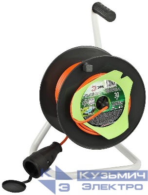 Удлинитель на катушке 1х30м без заземл. RP-1-2x1-30m ПВС 2x1 Эра Б0059770