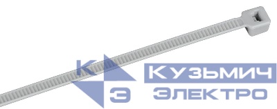 Хомут 3.6х250мм P6.6 стандартный сер. (уп.100шт) IEK UHH30-D036-250-100-K03