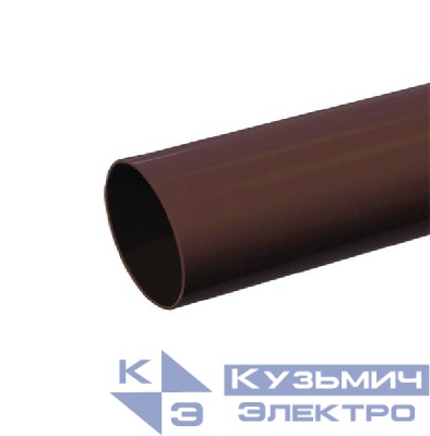 Труба гладкая ПВХ жесткая d20мм темн. дерево (уп.50м) Урал Пак ГТ-0033820-050