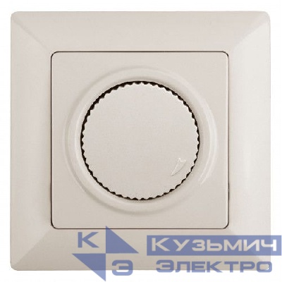 Светорегулятор поворотный СП Solo 4-401-02 600Вт 230В IP20 сл. кость Intro Б0053706