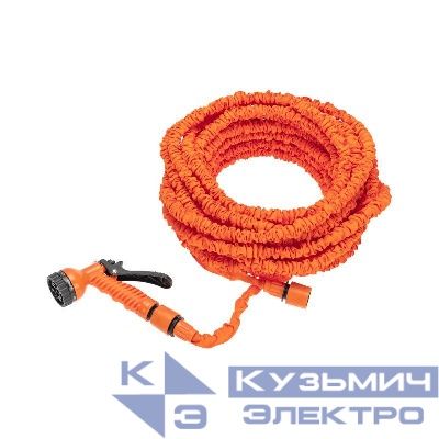 Набор поливочный растягивающийся шланг 45м пистолет 7 режимов соединитель ЧЕТЫРЕ СЕЗОНА 62-0259