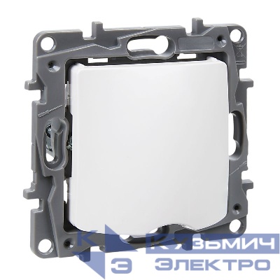 Вывод кабеля СП Etika с зажимом для кабеля механизм бел. IEK 672229