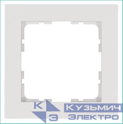 Рамка 1-м G-Classic бел. глянцевый Jasmart G1001W