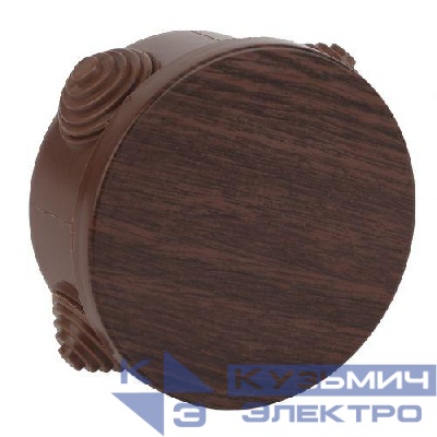 Коробка распаячная ОП КОР 85х40мм с гермовводами 4 вх. IP54 дуб Эра Б0043230