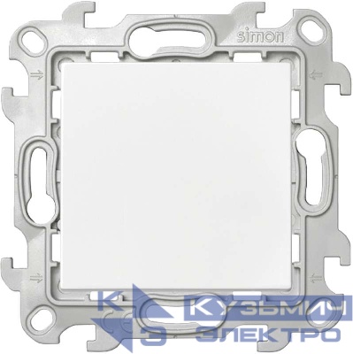 Выключатель кнопочный 1-кл. 1п 2мод. СП Simon 24 10А IP20 механизм бел. Simon 2450150-030