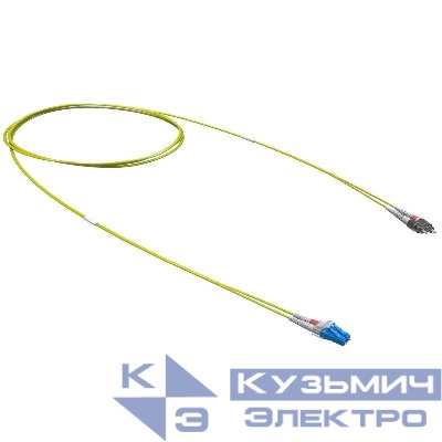 Шнур оптический коммутационный переходной Duplex LC-UPC/FC-UPC 9/125 OS2 10м DKC RNPC9DFULU10