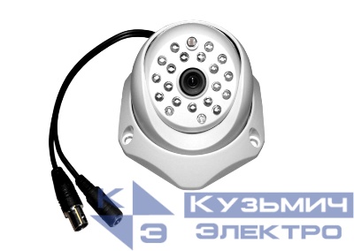 SL-115-420 Камера, CCD 1/3", 420ТВЛ, купольная, ИК подсветка 10м, DC12V РАСПРОДАЖА