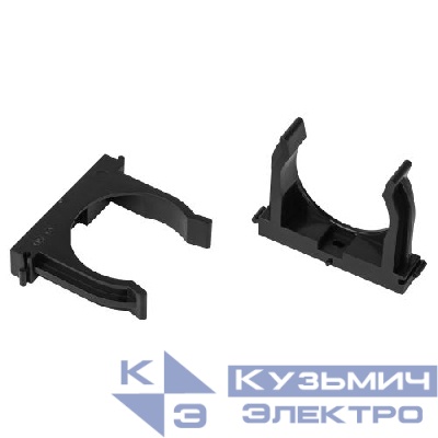 Держатель для труб (клипса) d50мм для прямого монтажа CLIP-50-B-MP черн. (уп.25шт) Эра Б0062034