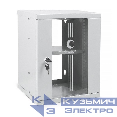 Шкаф телекоммуникационный настенный WSC-8U 10дюйм 8U 326х300х405мм дверь стекло Cabeus 7648c