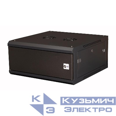 Шкаф телекоммуникационный настен. 19дюйм 4U 280х600х600мм дверь метал. черн. Datarex DR-640101