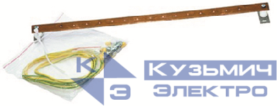 Шина заземления медная горизонт. 200А 19дюймов DKC R5SGB19