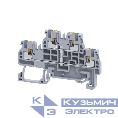 Клемма 2х-ярусная push-in OptiClip CPDL-2.5-2L-I-S сер. КЭАЗ 331864