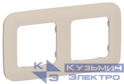 Рамка 2-м СП FLITE РУ-2-А-ФлЛ льняной IEK FI-M22-31-20-K88