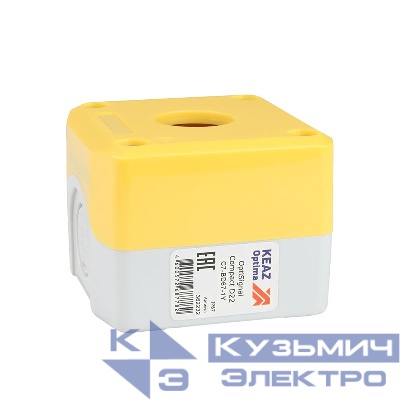 Корпус кнопочного поста OptiSignal Compact D22 С7-BD67-1Y желт. 1 отв. IP67 XALK01 КЭАЗ 362232