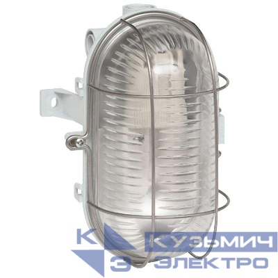 Светильник овал. серая поверх. IP44 E27 Leg 060415