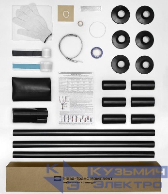 Муфта кабельная концевая наружн. уст. 10кВ 10КНТп-3х(35-50) Нева-Транс Комплект 22020116