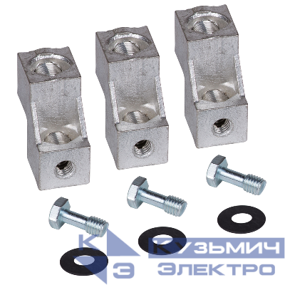 Комплект зажимов двухгнездных 2х95кв.мм для ВА04-36/ВА51-35 УХЛ3 КЭАЗ 110413