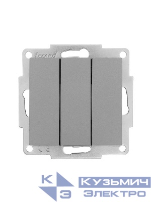 Выключатель 3-кл. СП Vesna механизм платина LEZARD 742-3588-109