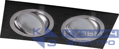 Светильник DL2802 G5.3 MR16 потолочн. встраив. черн. хром FERON 32641