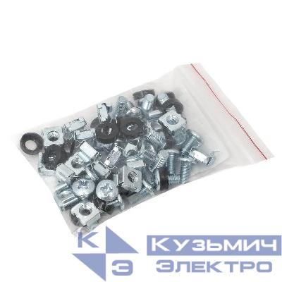 Комплект монтажный TERACOM для 19дюйм шкафов М6х12 (уп.20шт) EKF TRC-M6x12-s20