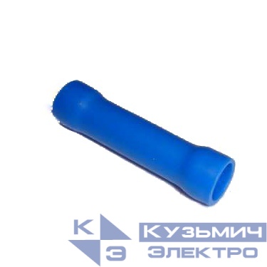 Соединительная гильза BV 2 ( ГСИ L=26мм) 1,5-2,5мм2, изолированная, синяя, 100шт., NETKO Optima