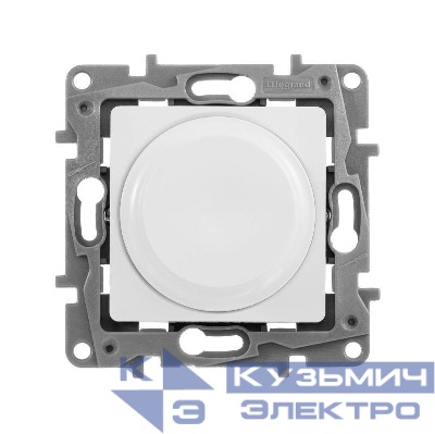 Механизм светорегулятора поворотного СП Etika 300Вт без нейтрали бел. Leg 672219