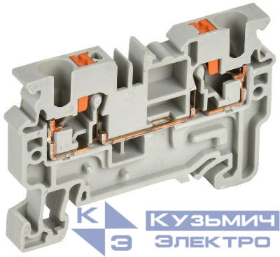 Колодка клеммная CP 4кв.мм сер. IEK YCT20-00-K03-004