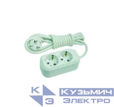 Удлинитель 2х2м с заземл. 16А IP20 Makel MGP112