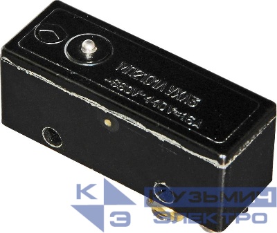 Микропереключатель МП-2101Л УХЛ3 исп.04 1А(УПП) 1з+1р 16А IP00 толкатель способ крепления-базовый способ монтажа проводников-пайкой Реле и Автоматика A8020-34128767