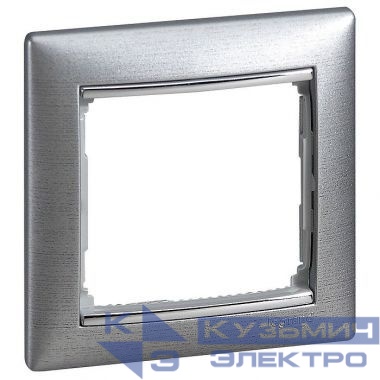 Рамка 1-м Valena матов. алюм. (блист.) IEK 694353