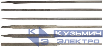 Надфиль 3х140/65мм (в ПВХ конверте) (уп.6шт) КУРС 42154