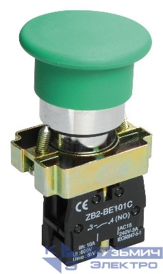 Кнопка управления "Грибок" LAY5-BC31 1НО зел. KARAT IEK BBG70-BC-K06