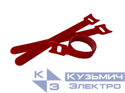 Стяжка-липучка многоразовая 150*12 /10 шт (красная) NETKO Optima