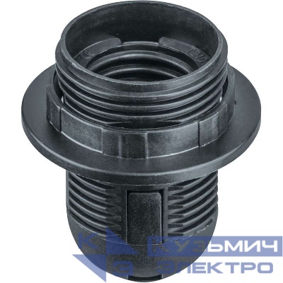 Патрон электрический 61 351 NLH-PL-R1-E27-BL пласт. люстровый с кольцом Navigator 61351