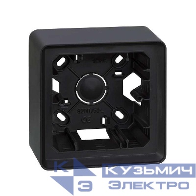 Коробка наружной установки на 1 пост графит Simon82 Detail 8200750-038