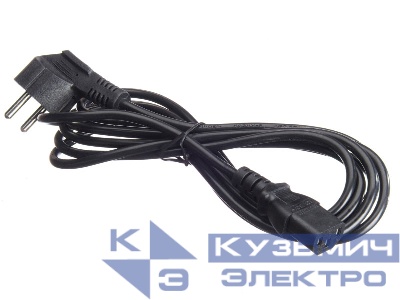 Кабель питания (евровилка - штекер IEC C13) 3*0,5мм2, 3м, черный, NETKO Optima