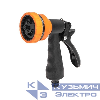 Пистолет-распылитель с резиновой ручкой 7 режимов ЧЕТЫРЕ СЕЗОНА 62-0282