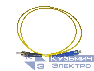 Патч-корд оптический переходной SC-FC/UPC SM Simplex 3.0мм 9/125, 1м, LSZH